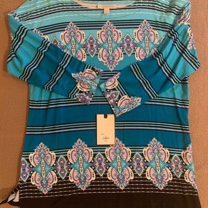 Dana Buchman l/s tunic NWT